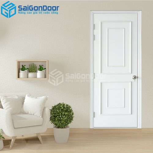 Cửa Gỗ MDF Veneer O4-C1 Phào chi noi-MDFV-SGD