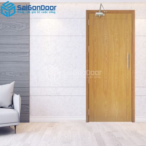Cửa Gỗ MDF Veneer P1 Sồi-MDFV-SGD