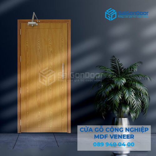 Cửa Gỗ MDF Veneer P1 Sồi-SGD
