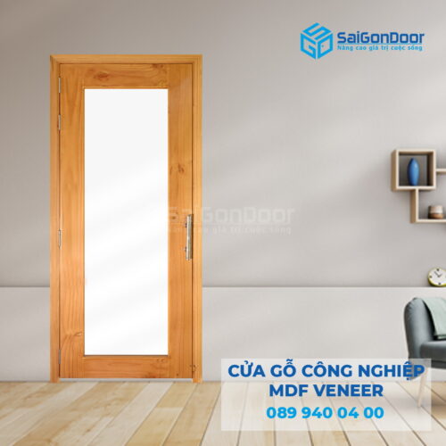 Cửa Gỗ MDF veneer o kinh-SGD