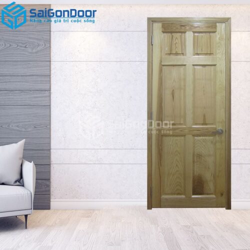 Cửa Gỗ Tự Nhiên 6A Sồi-GTN-SGD