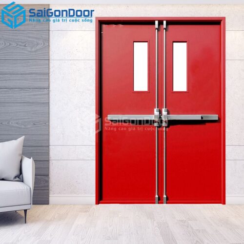 Cửa Thép Chống Cháy 2P1R2G2-a-SGD