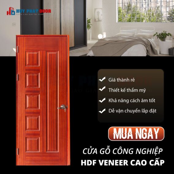 THAM KHẢO NGAY BÁO GIÁ CỬA GỖ CÔNG NGHIỆP HDF HUYPHATDOOR ƯU ĐÃI ĐẶC BIỆT